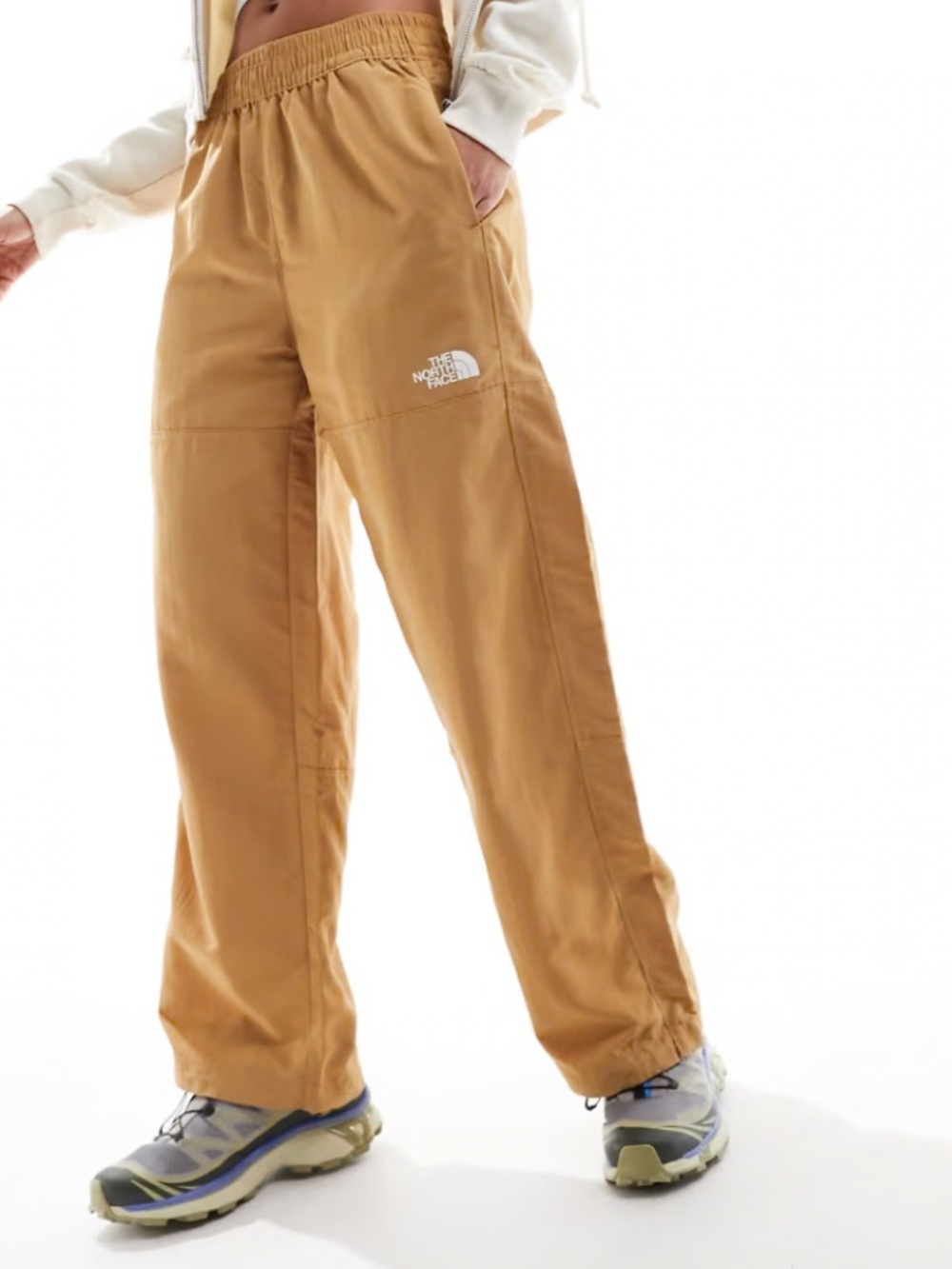 The North Face TNF easy nylon straight fit high rise